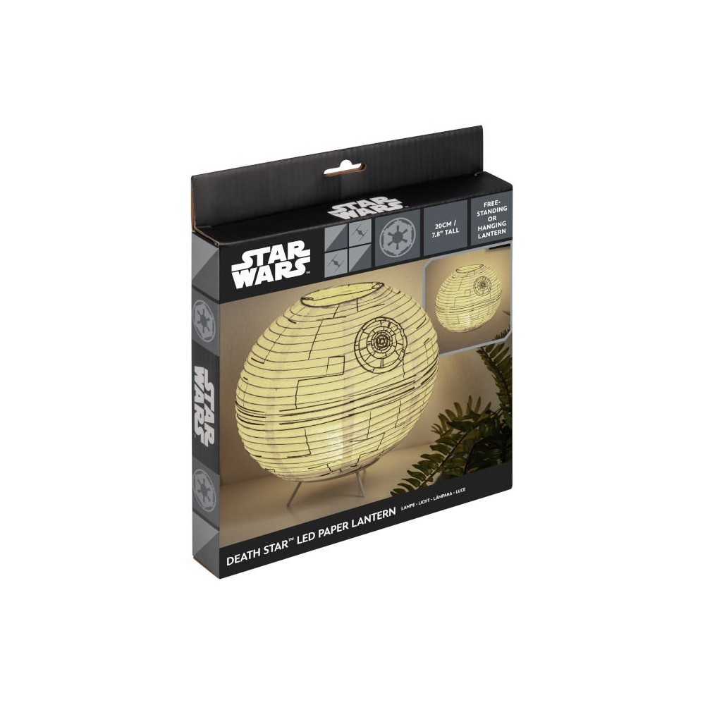 STAR WARS MORTE NERA LANTERNA DI CARTA A LED LAMPADA PALADONE PRODUCTS