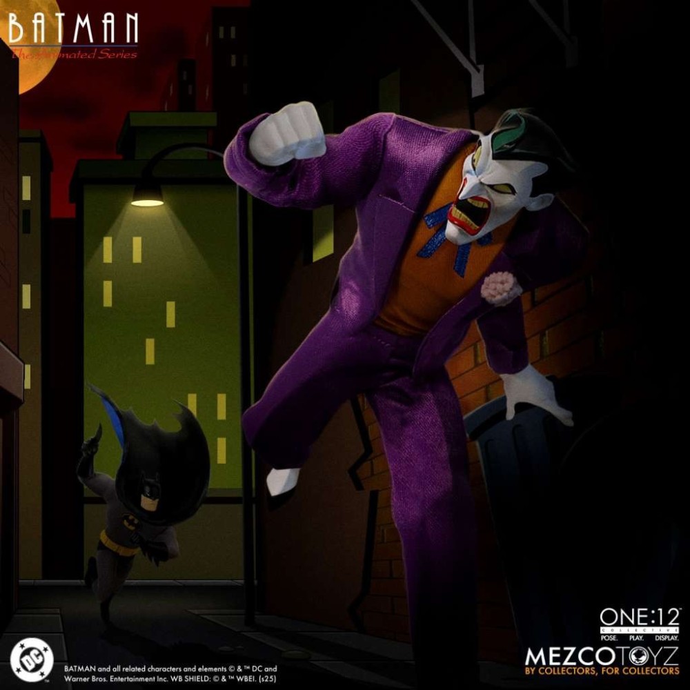 MEZCO TOYS BATMAN THE ANIMATED SERIES THE JOKER ONE:12 COLLECTIVE PVC ACTION FIGURE