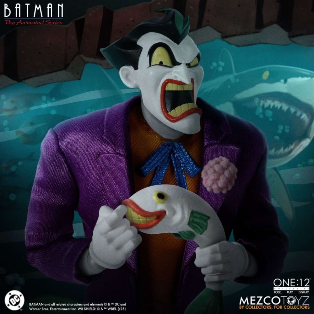 MEZCO TOYS BATMAN THE ANIMATED SERIES THE JOKER ONE:12 COLLECTIVE PVC ACTION FIGURE