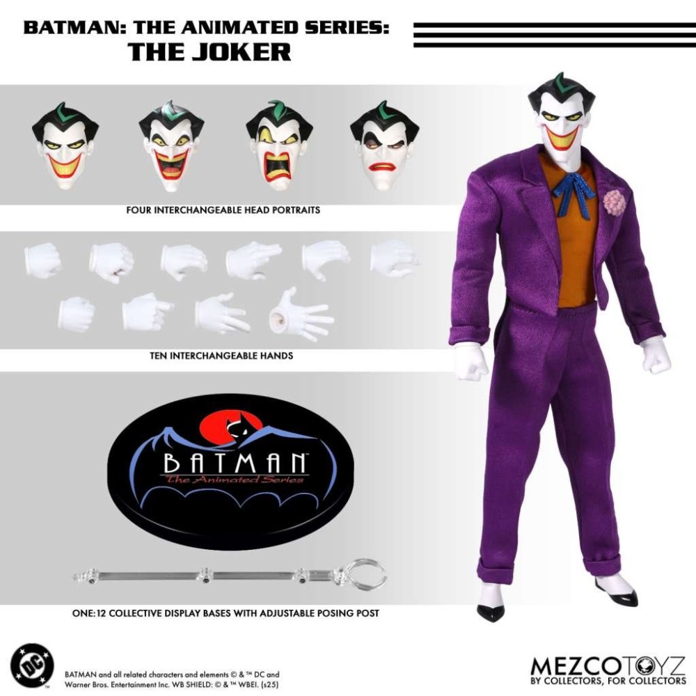 BATMAN THE ANIMATED SERIES THE JOKER ONE:12 COLLECTIVE ACTION FIGURE MEZCO TOYS