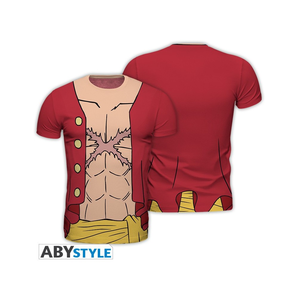ONE PIECE LUFFY NEW WORLD TSHIRT TAGLIA L SLIM