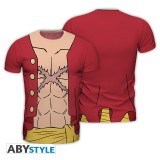 ONE PIECE LUFFY NEW WORLD TSHIRT TAGLIA L SLIM