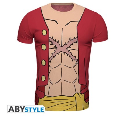 ONE PIECE LUFFY NEW WORLD TSHIRT TAGLIA L SLIM