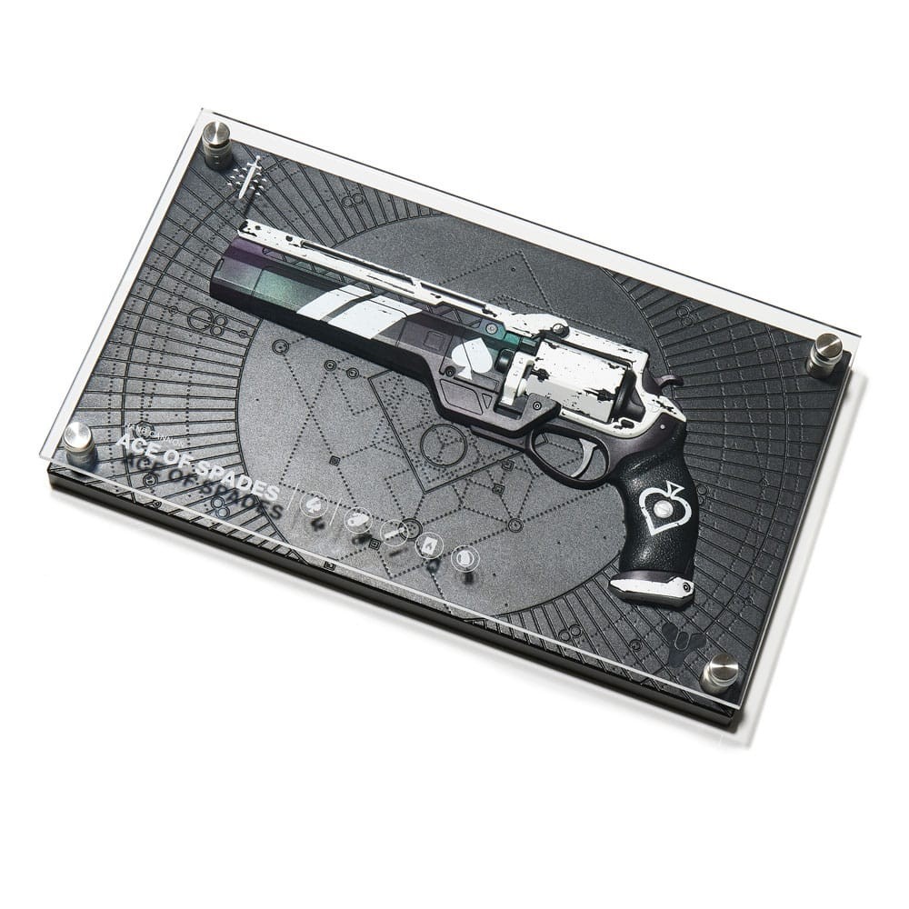 NUMSKULL DESTINY EXOTIC ARMORY ACE OF SPADES PLAQUE REPLICA 30CM
