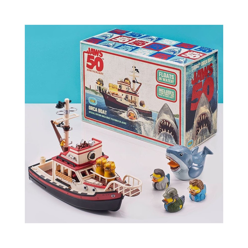 JAWS 50TH ANNIVERSARY TUBBZ ORCA BOAT SPECIAL EDITION SET NUMSKULL