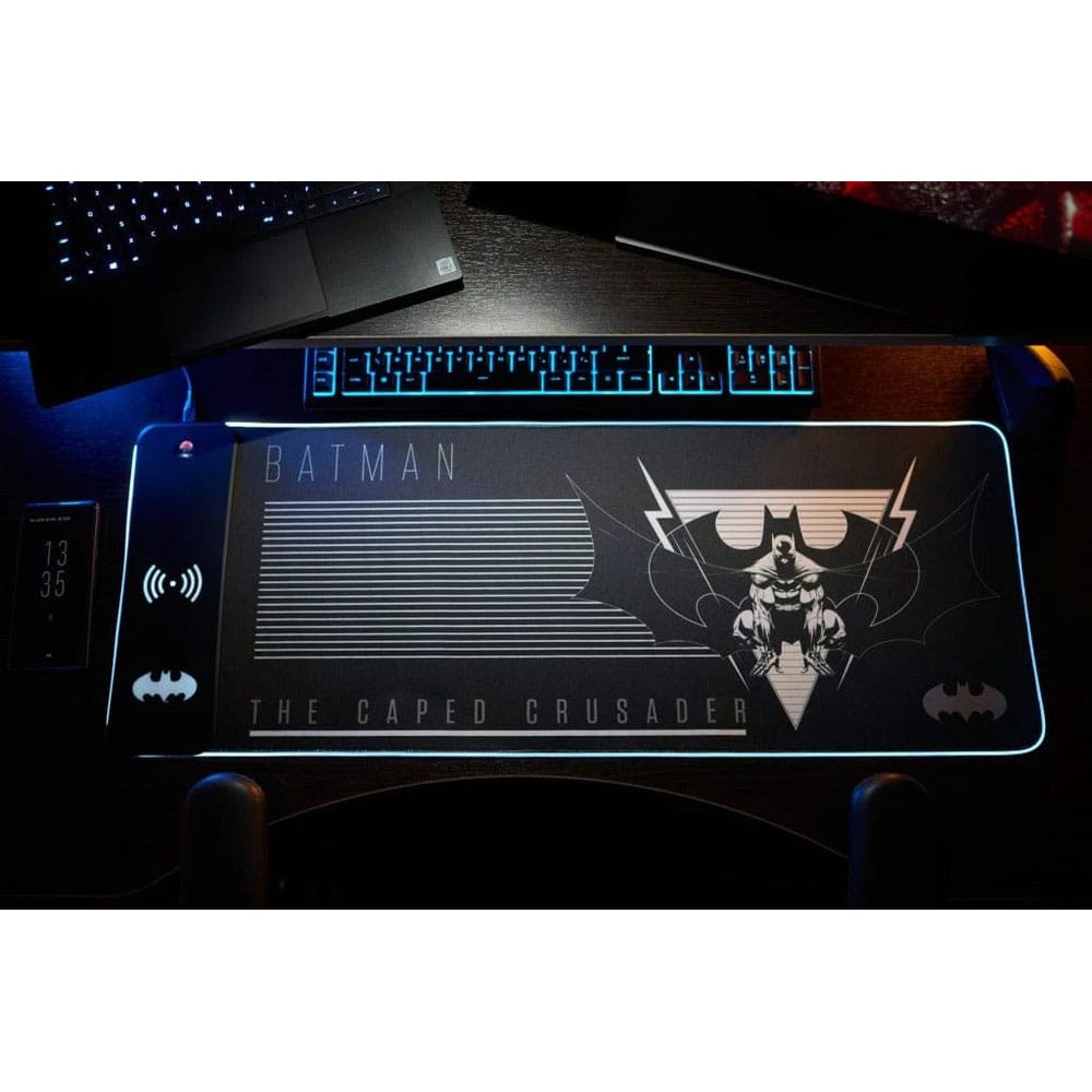 DC COMICS BATMAN MOUSEPAD LED CON CARICATORE TELEFONO NUMSKULL