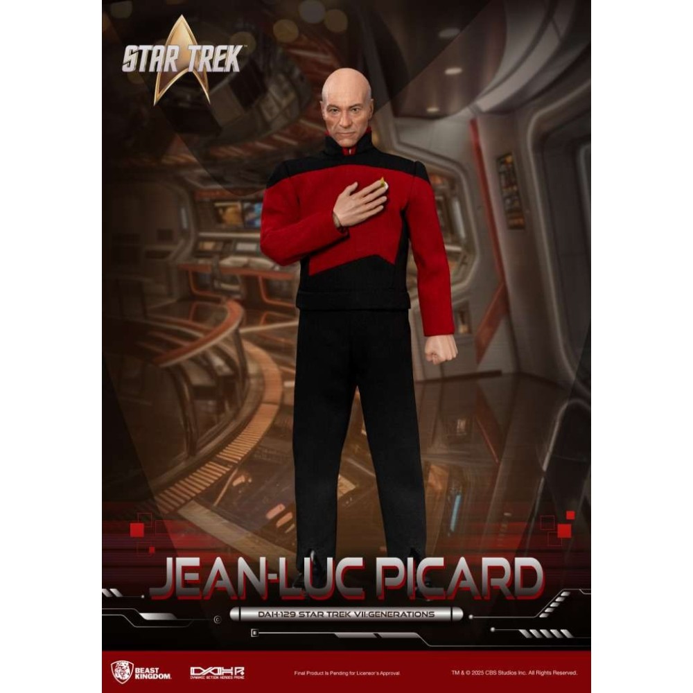 STAR TREK VII GENERATIONS JEAN-LUC PICARD ACTION FIGURE BEAST KINGDOM