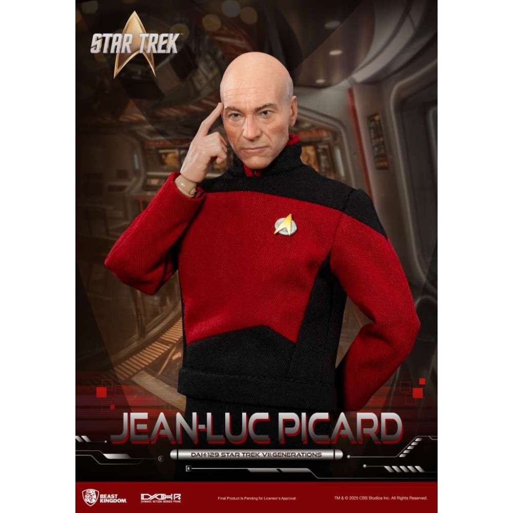 STAR TREK VII GENERATIONS JEAN-LUC PICARD ACTION FIGURE BEAST KINGDOM