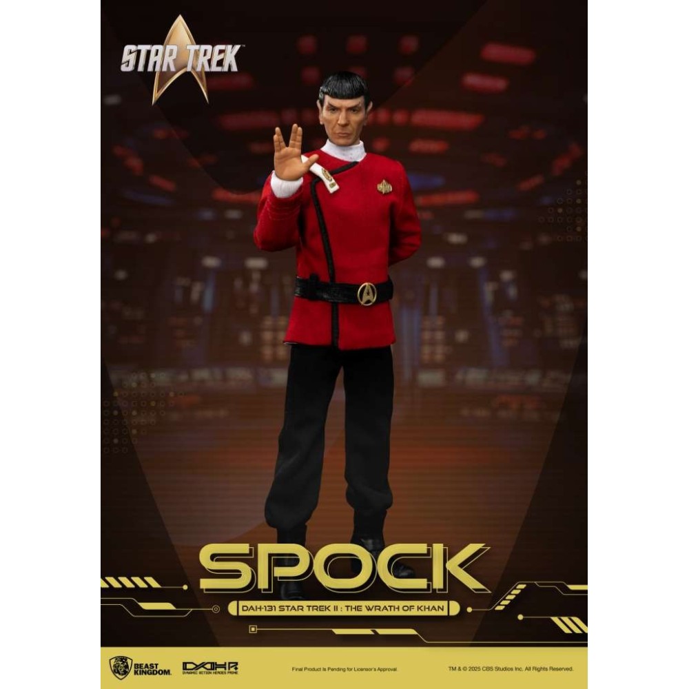 STAR TREK II THE WRATH OF KHAN SPOCK ACTION FIGURE BEAST KINGDOM