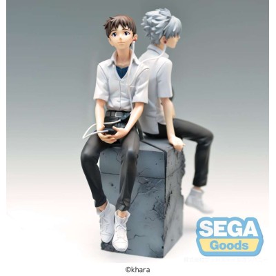 REBUILD OF EVANGELION SHINJI E KAWORU LUMINASTA KAWORU STATUA FIGURE SEGA GOODS