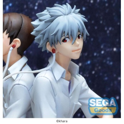 REBUILD OF EVANGELION SHINJI E KAWORU LUMINASTA KAWORU STATUA FIGURE SEGA GOODS
