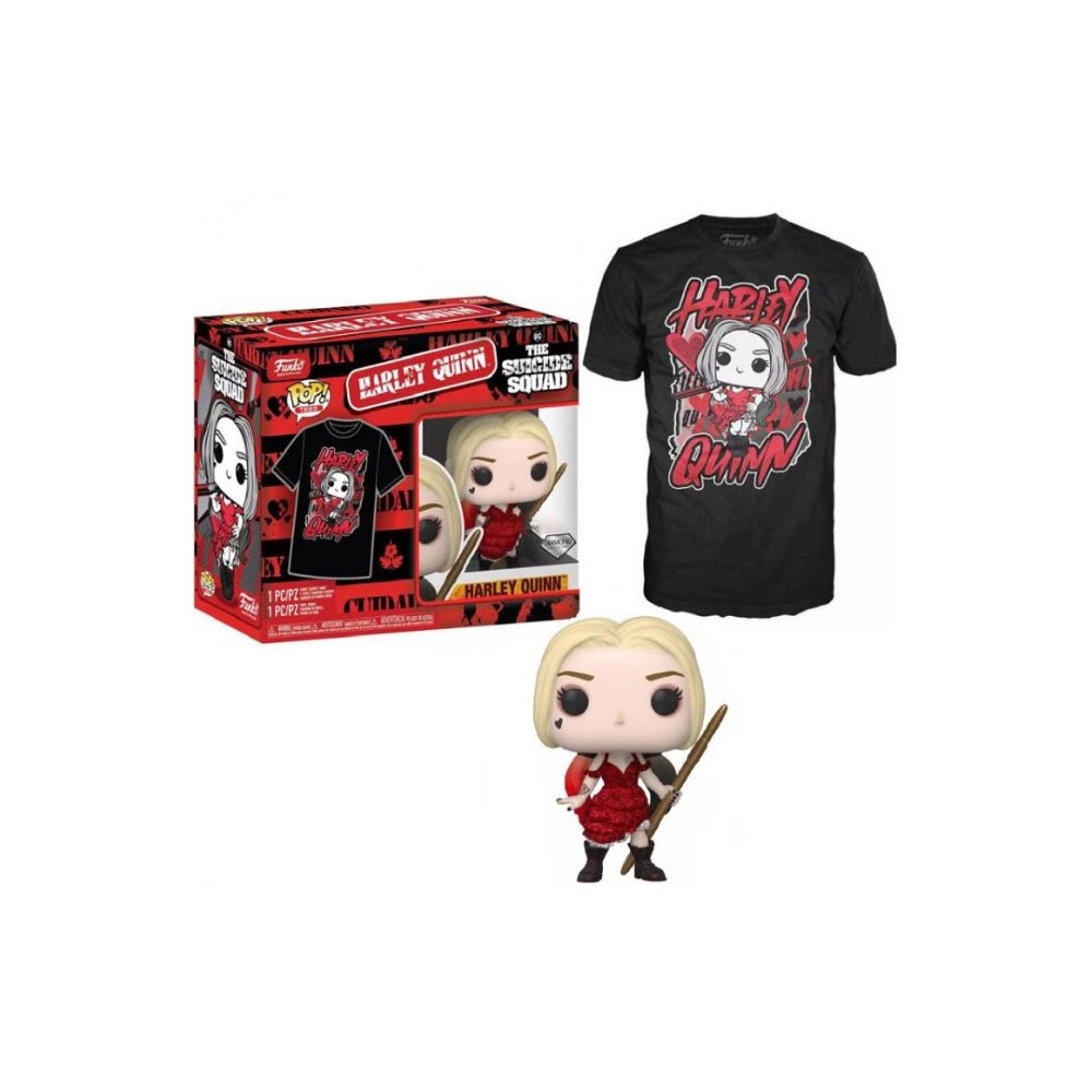 FUNKO POP! TEE HARLEY QUINN FIGURE E TSHIRT TAGLIA S FUNKO