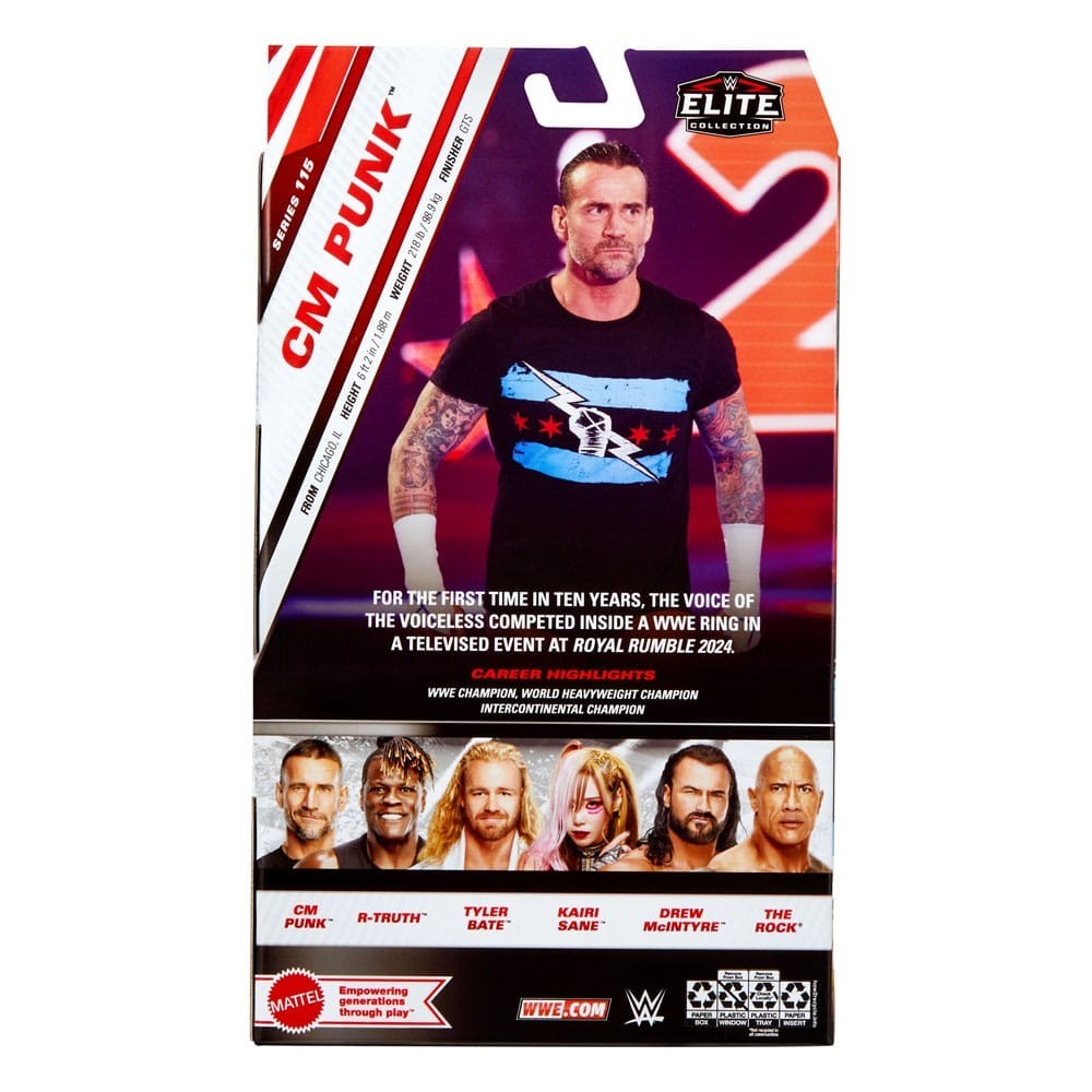 WWE ELITE COLLECTION CM PUNK ACTION FIGURE MATTEL