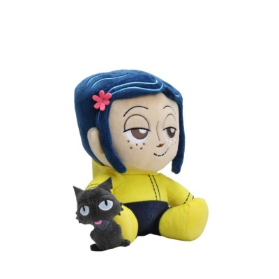 KIDROBOT CORALINE AND THE CAT PHUNNY 20CM PLUSH
