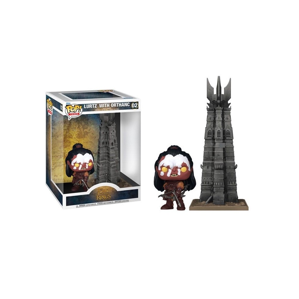 FUNKO FUNKO POP! THE LORD OF THE RINGS LURTZ WITH ORTHANC PVC BOBBLE HEAD FIGURE