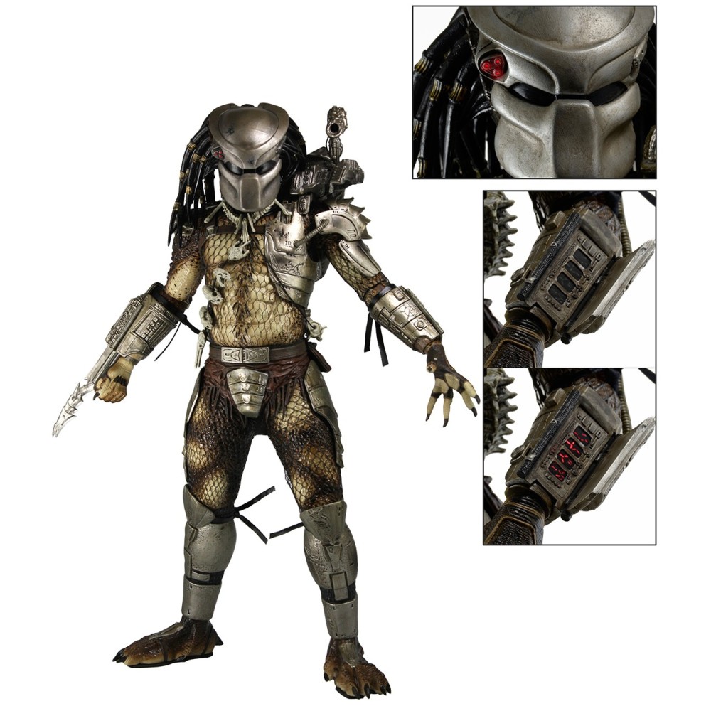 PREDATOR SPECIAL EDITION JUNGLE HUNTER 18" 47CM ACTION FIGURE CON LUCI NECA