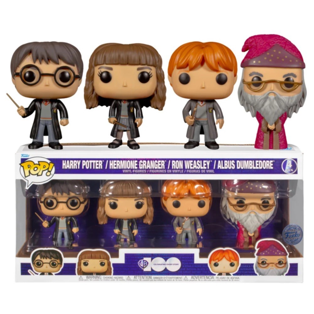 FUNKO FUNKO POP! HARRY POTTER 4-PACK BOBBLE HEAD KNOCKER FIGURE