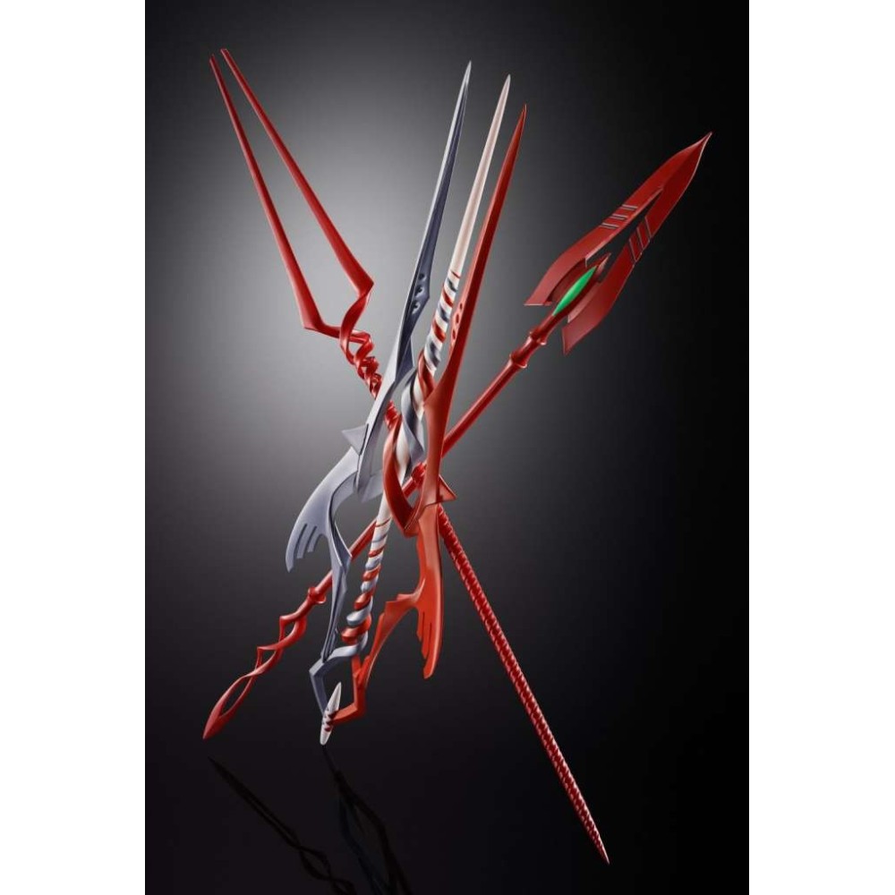 NEON GENESIS EVANGELION METAL BUILD 3 SPEARS SET WITH ANOTHER COLOR BANDAI