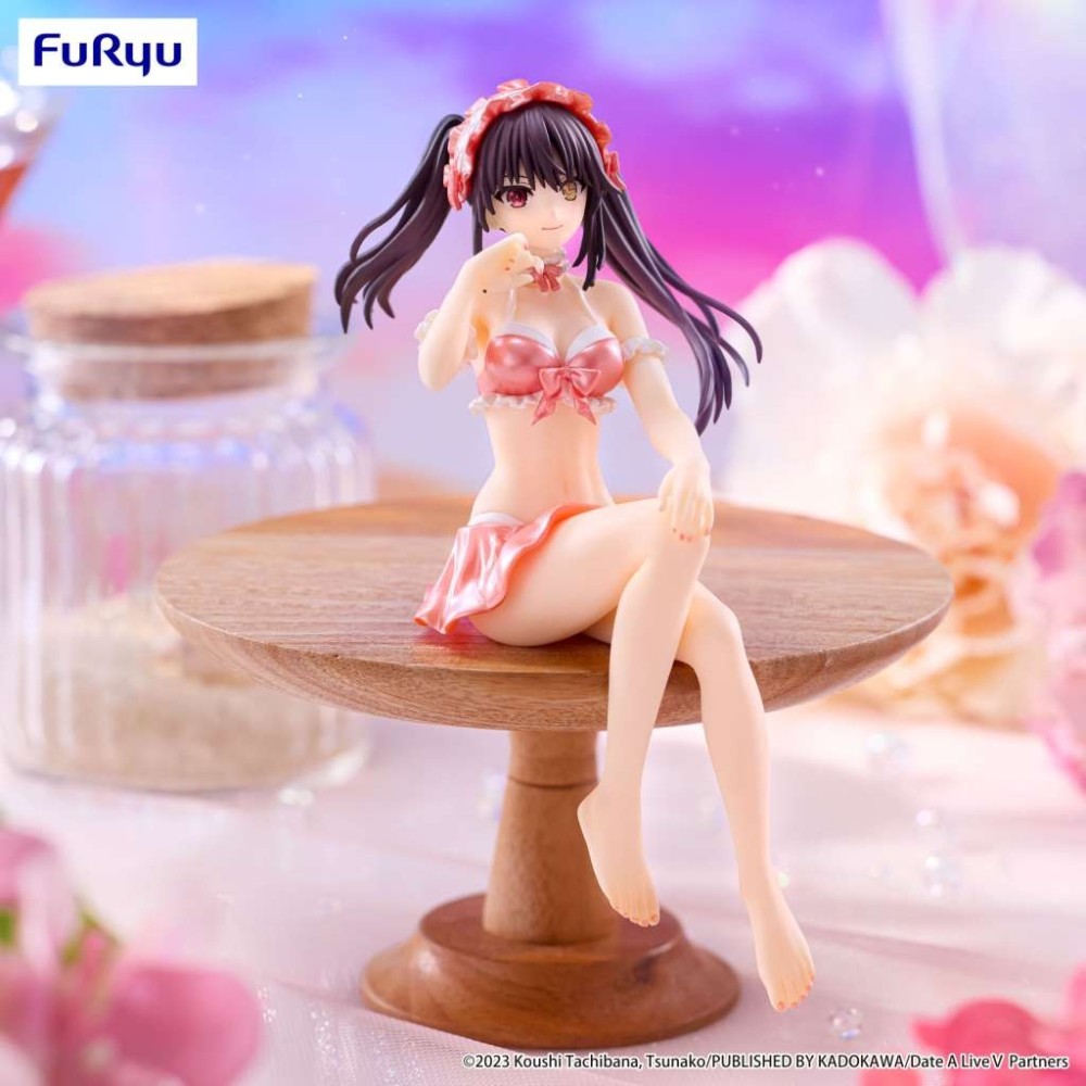 FURYU DATE A LIVE 5 KURUMI SWIMSUIT PASTEL RED NOODLE STOPPER PVC FIGURE STATUE