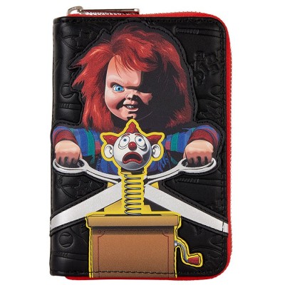 LOUNGEFLY CHUCKY CLOWN WOMAN ZIP WALLET