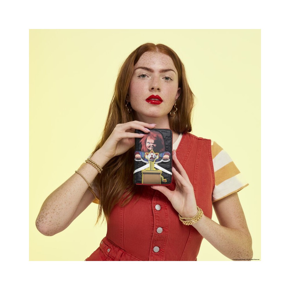 CHUCKY CLOWN PORTAFOGLIO ZIP DONNA LOUNGEFLY