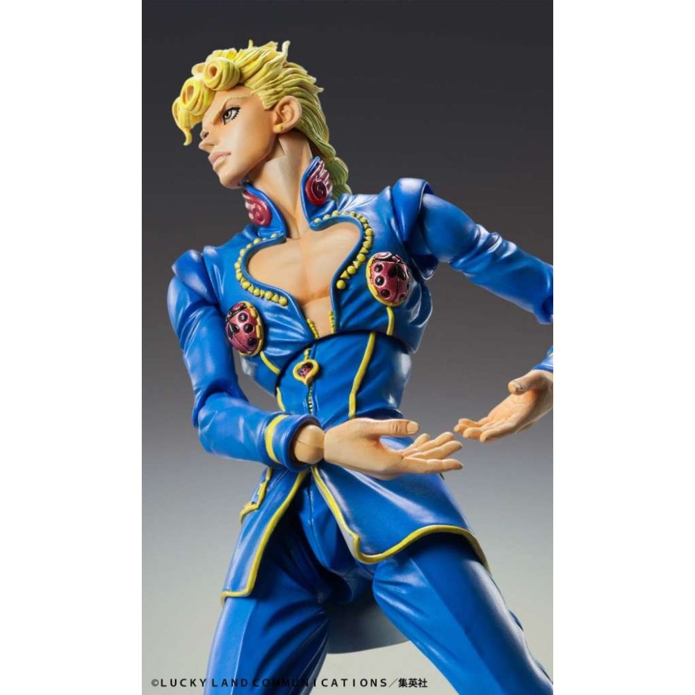 MEDICOS ENTERTAINMENT JOJO'S BIZARRE ADVENTURE CHOZOKADO GIORNO GIOVANNA SECOND PVC ACTION FIGURE