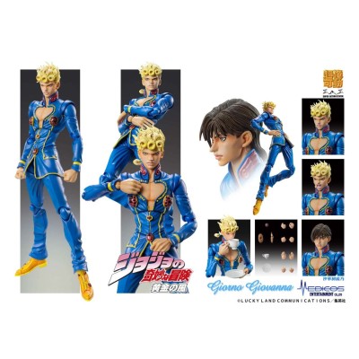 MEDICOS ENTERTAINMENT JOJO'S BIZARRE ADVENTURE CHOZOKADO GIORNO GIOVANNA SECOND PVC ACTION FIGURE