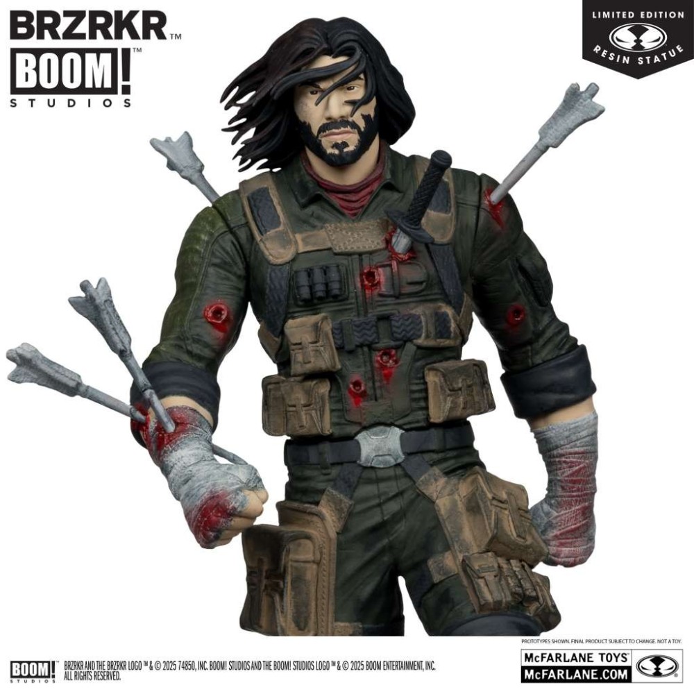 MC FARLANE BRZRKR B RESIN STATUE FIGURE