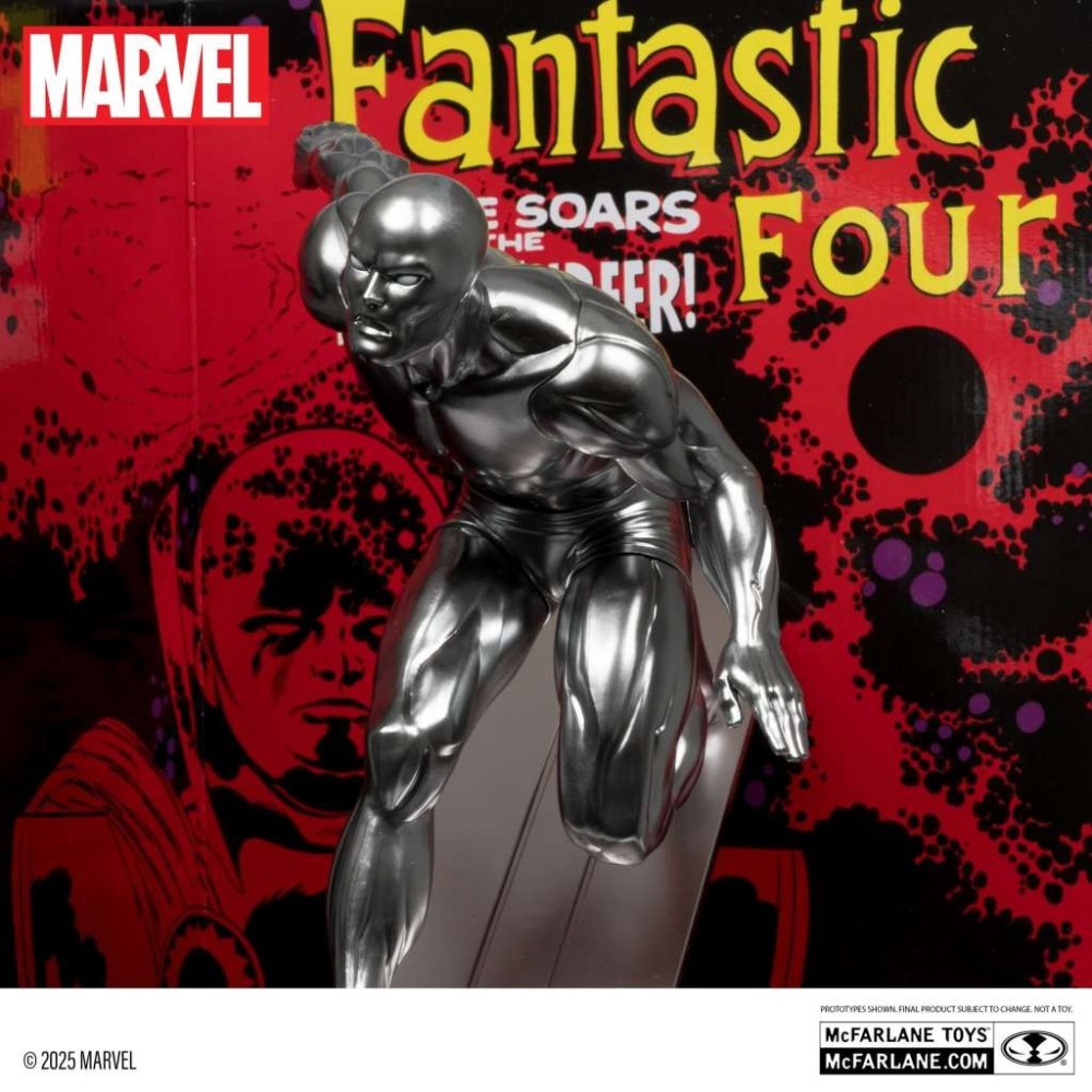 MARVEL COLLECTION PVC STATUE SILVER SURFER (FANTASTIC FOUR 72) 1/6 STATUA FIGURE MC FARLANE