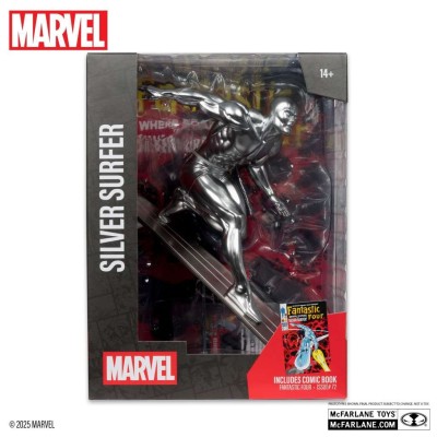 MC FARLANE MARVEL COLLECTION PVC STATUE SILVER SURFER (FANTASTIC FOUR 72) 1/6 SCALE PVC STATUE FIGURE