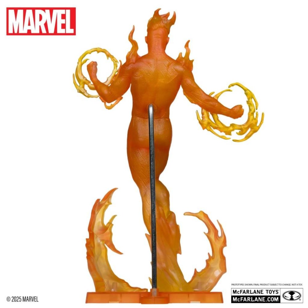 MC FARLANE MARVEL COLLECTION PVC STATUE HUMAN TORCH (MARVEL 2 IN 1 10) 1/6 SCALE STATUE FIGURE