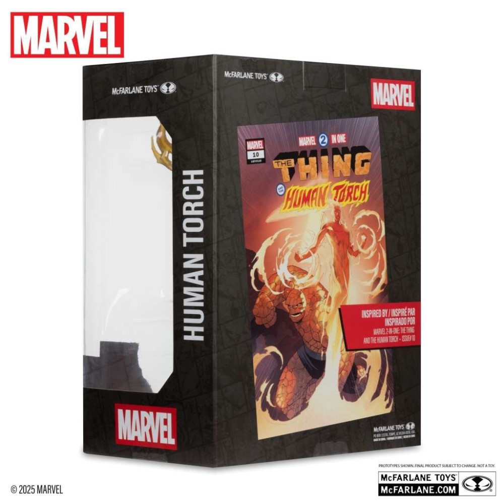 MC FARLANE MARVEL COLLECTION PVC STATUE HUMAN TORCH (MARVEL 2 IN 1 10) 1/6 SCALE STATUE FIGURE