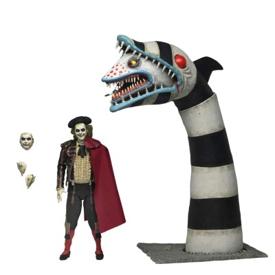 BEETLEJUICE BEETLEJUICE ULTIMATE MATADOR BEETLEJUICE AND SANDWORM ACTION FIGURE NECA
