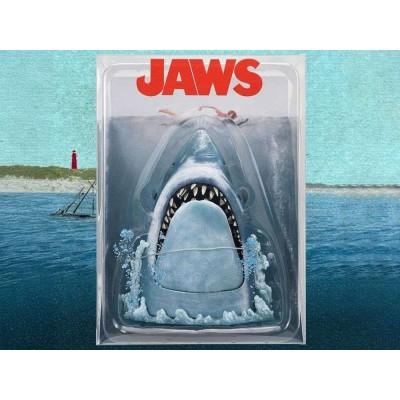 JAWS LO SQUALO 50TH ANNIVERSARY POSTER SERIES DISPLAY FIGURE NECA