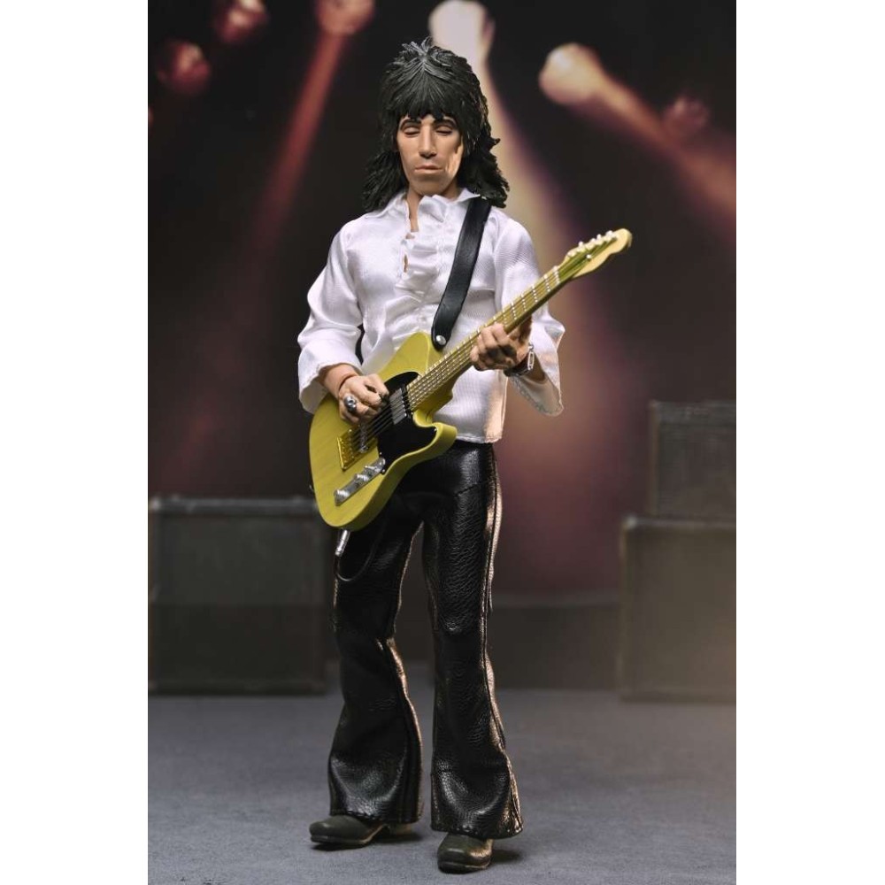 NECA THE ROLLING STONES KEITH RICHARDS 1975 CLOTHED VER. PVC ACTION FIGURE