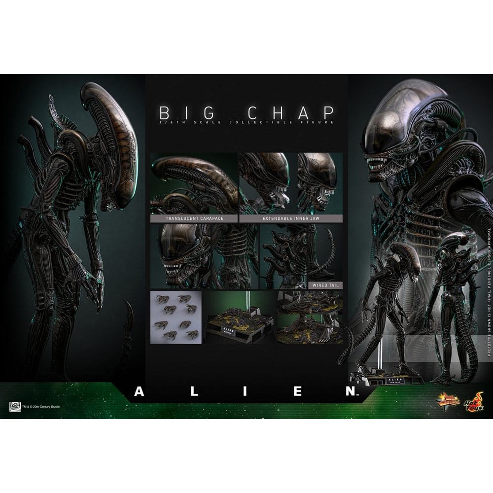 ALIEN MOVIE MASTERPIECE BIG CHAP 36CM ACTION FIGURE HOT TOYS