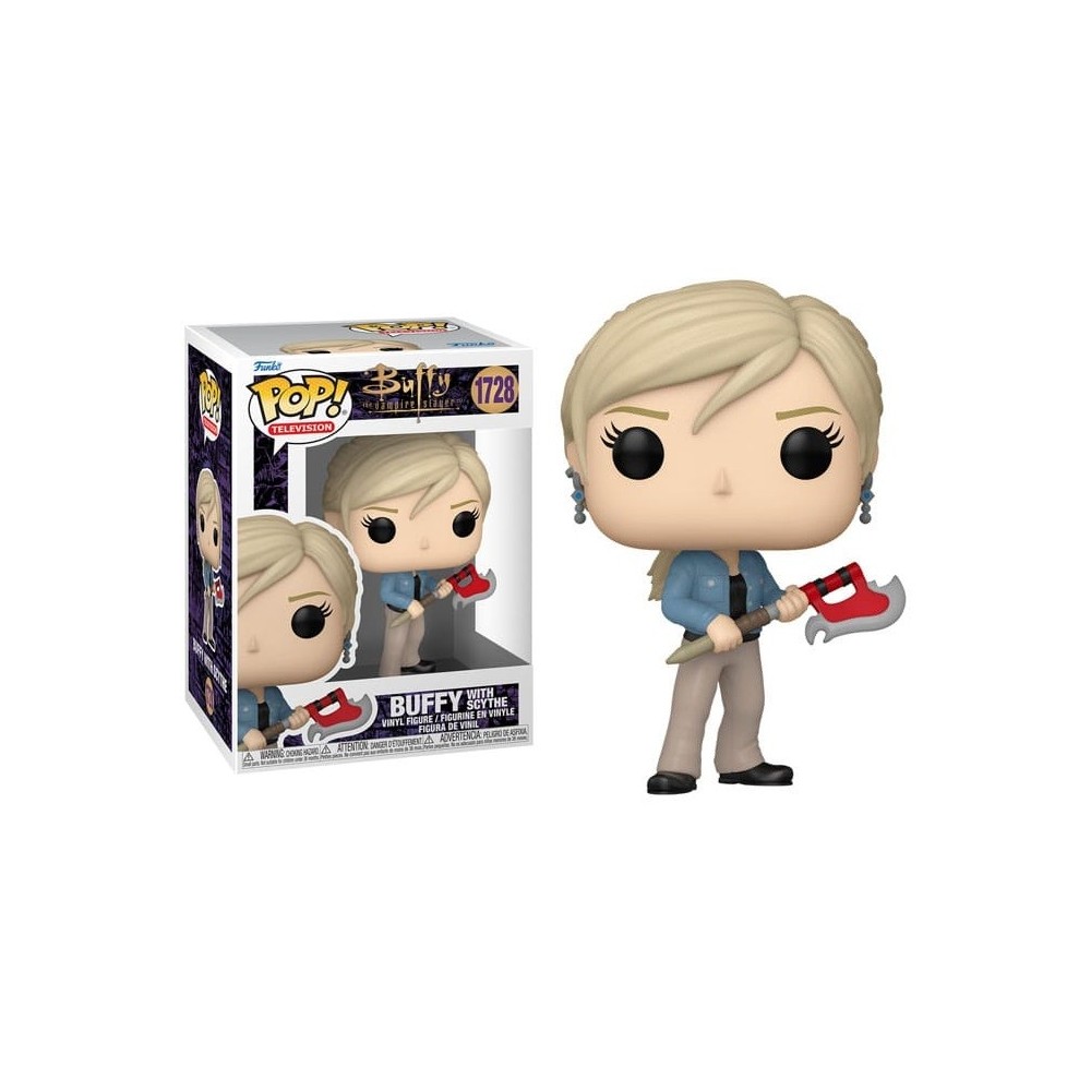 FUNKO FUNKO POP! TELEVISION BUFFY THE VAMPIRE SLAYER WITH SCYTHE BOBBLE HEAD PVC FIGURE