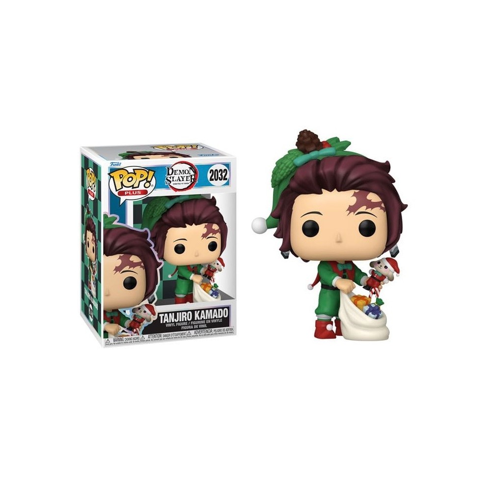 FUNKO FUNKO POP! PLUS DEMON SLAYER TANJIRO KAMADO HOLIDAY VER. BOBBLE HEAD FIGURE