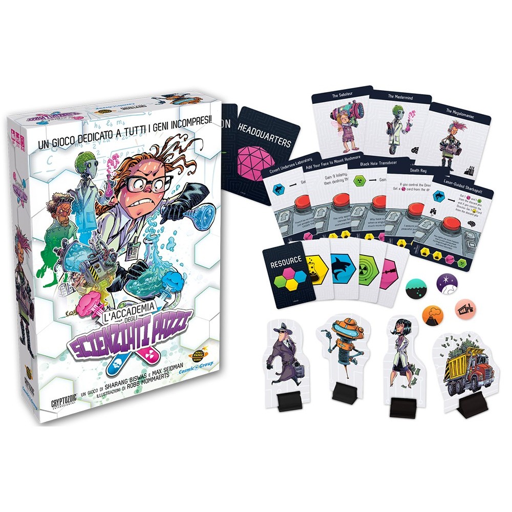 DO NOT PANIC GAMES L'ACCADEMIA DEGLI SCIENZIATI PAZZI GIOCO DA TAVOLO ITALIANO