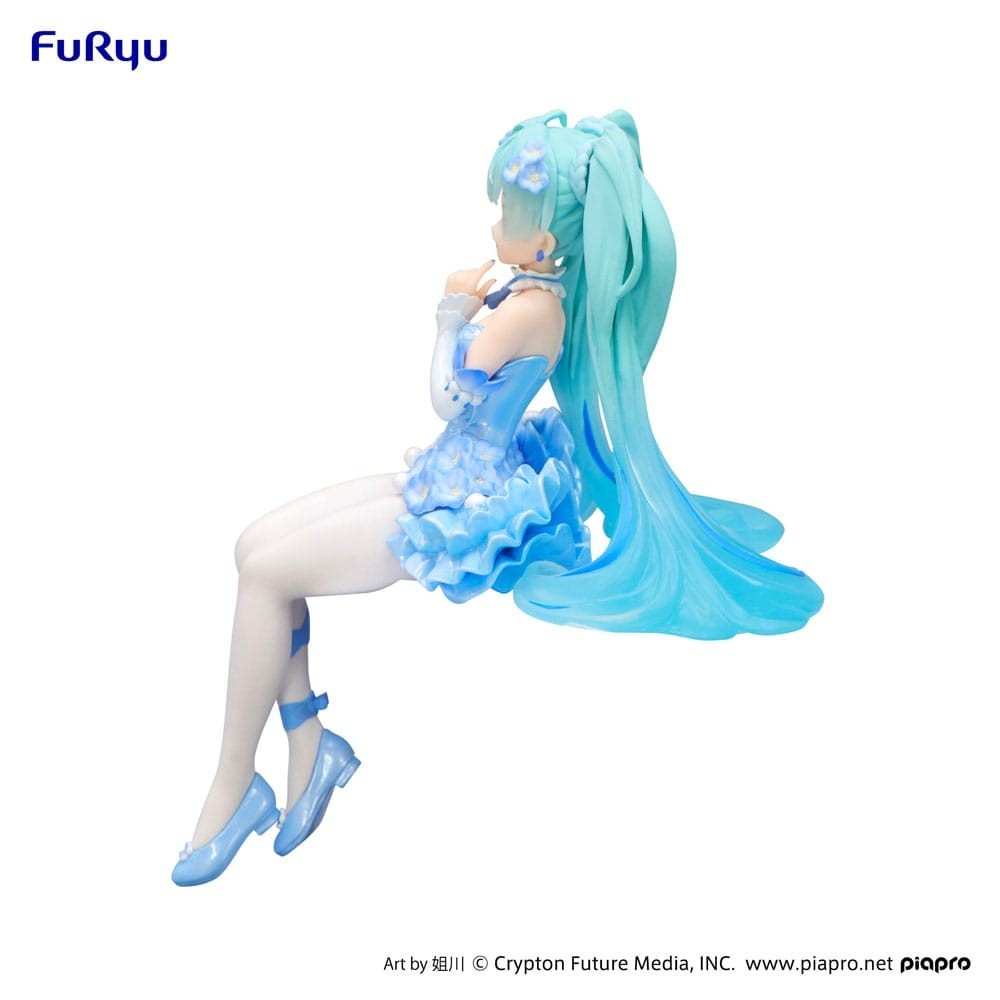FURYU HATSUNE MIKU FLOWER FAIRY NEMOPHILA PAIL BLUE VER. NOODLE STOPPER FIGURE STATUE