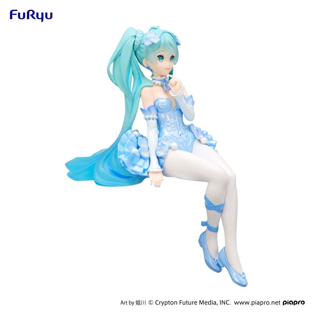 FURYU HATSUNE MIKU FLOWER FAIRY NEMOPHILA PAIL BLUE VER. NOODLE STOPPER FIGURE STATUE