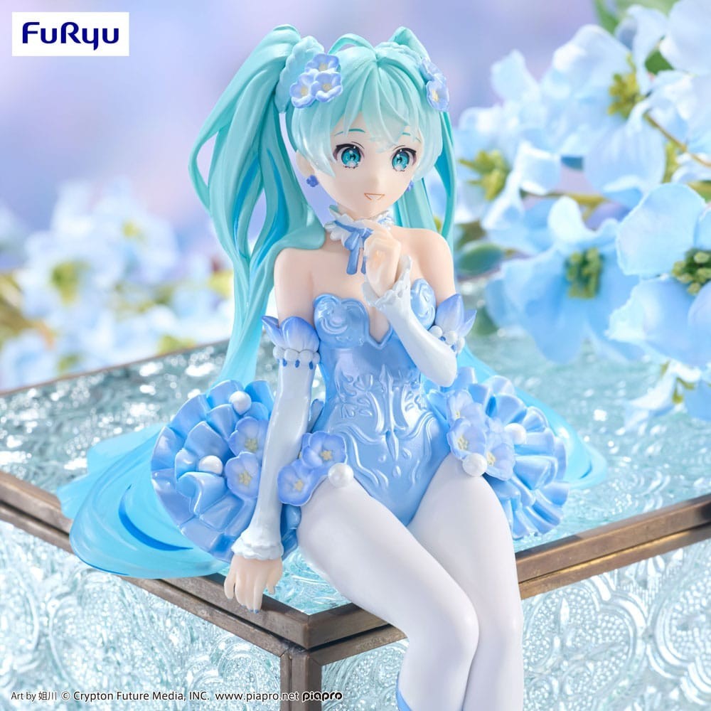 HATSUNE MIKU FLOWER FAIRY NEMOPHILA PAIL BLUE NOODLE STOPPER FIGURE STATUA FURYU
