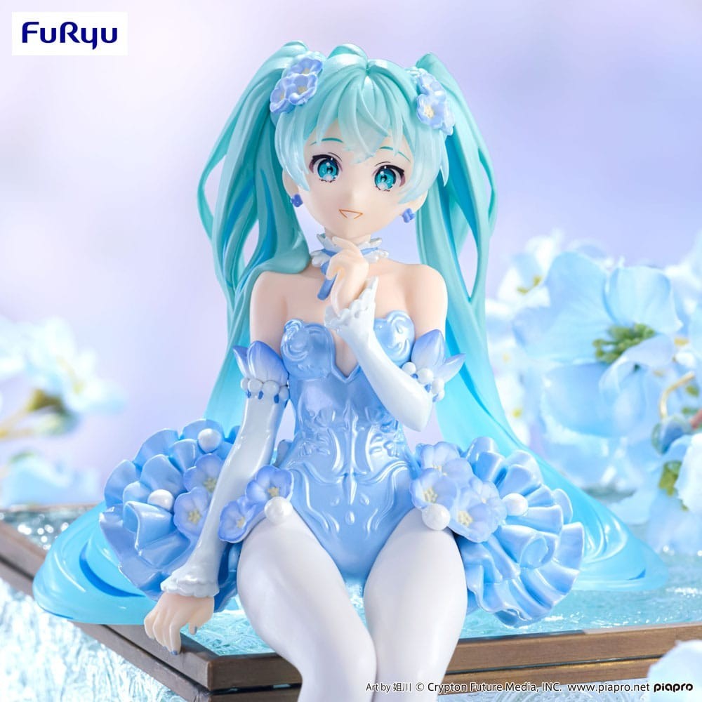 HATSUNE MIKU FLOWER FAIRY NEMOPHILA PAIL BLUE NOODLE STOPPER FIGURE STATUA FURYU