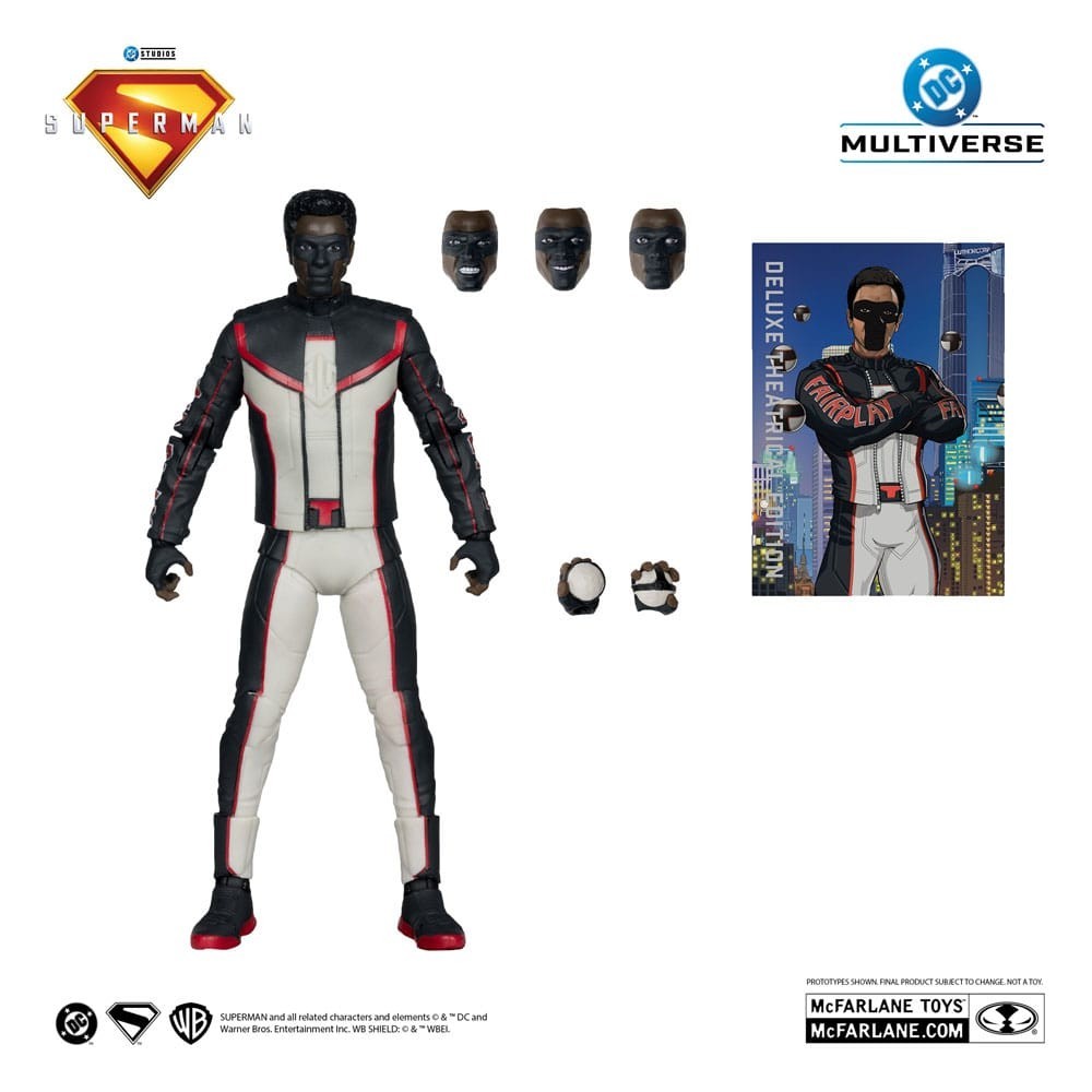 DC MULTIVERSE SUPERMAN MOVIE 2025 MR. TERRIFIC DELUXE RED PLATINUM ACTION FIGURE MC FARLANE