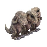 NEMESIS NOW copy of TYRANNOSAURUS REX SKELETONS THREE WISE STATUE RESIN FIGURE