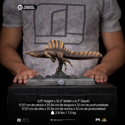 IRON STUDIOS JURASSIC WORLD REBIRTH SPINOSAURUS ICONS SERIES RESIN STATUE FIGURE