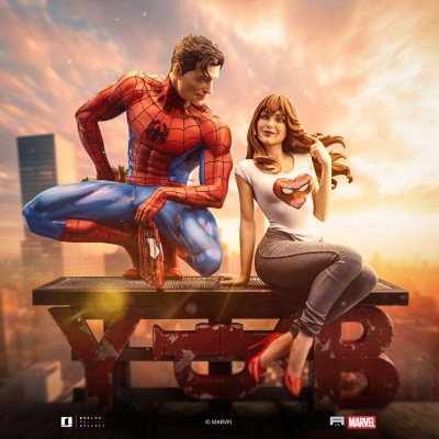 SPIDER-MAN AND MJ 1/6 SCALE DIORAMA STATUA FIGURE IRON STUDIOS