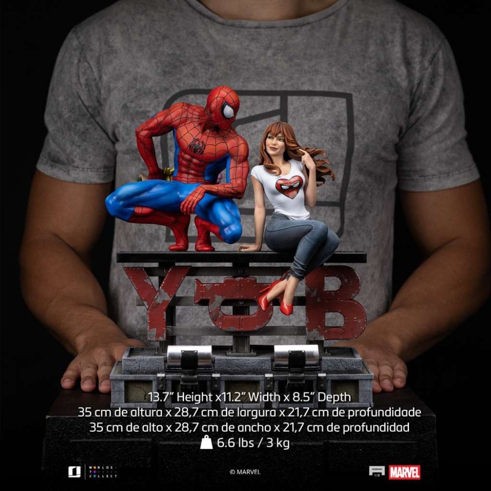 SPIDER-MAN AND MJ 1/6 SCALE DIORAMA STATUA FIGURE IRON STUDIOS