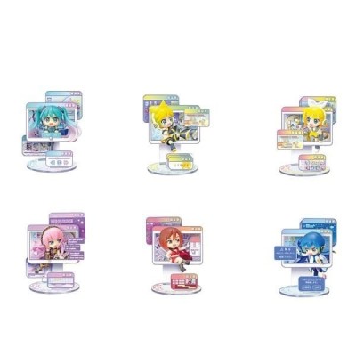 HATSUNE MIKU WINDOW FIGURE COLLECTION DISPLAY 6-PACK BOX MINI FIGURE RE-MENT