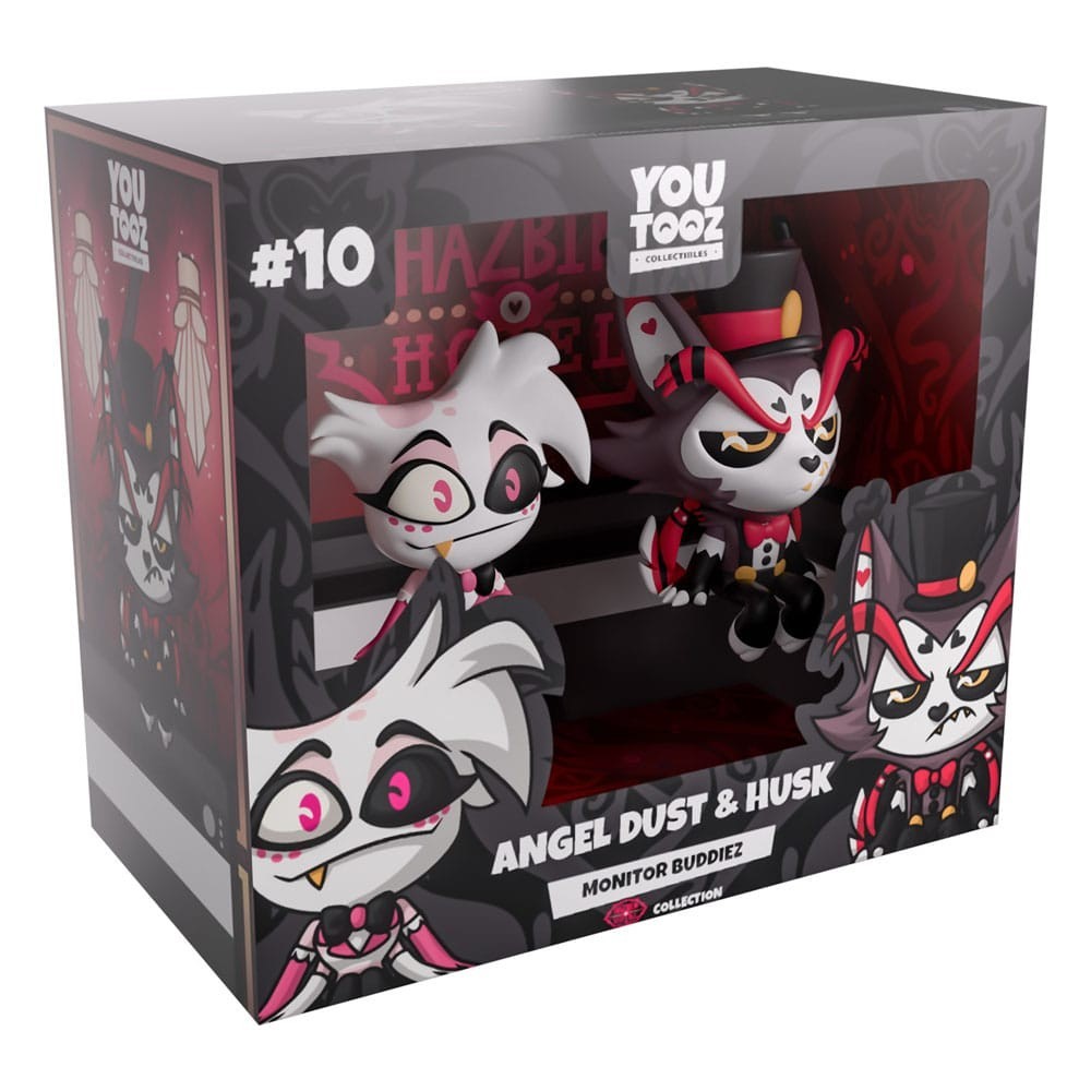HAZBIN HOTEL ANGEL DUST E HUSK MONITOR BUDDIEZ VINYL FIGURE YOUTOOZ